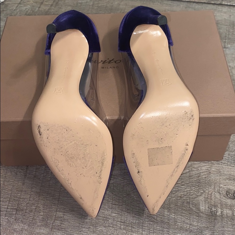 Gianvito Rossi size 39 1/2 plexi heels - Picture 5 of 6
